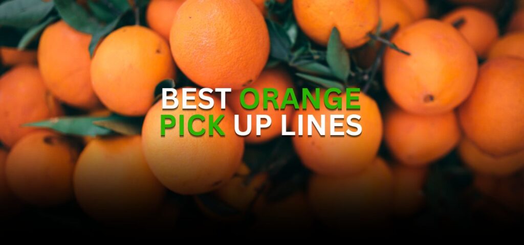 Orange pick up lines