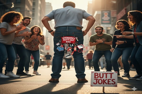 butt jokes