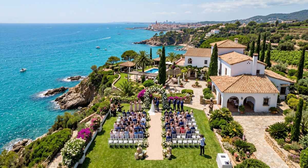 a barcelona wedding with a star studded guest list