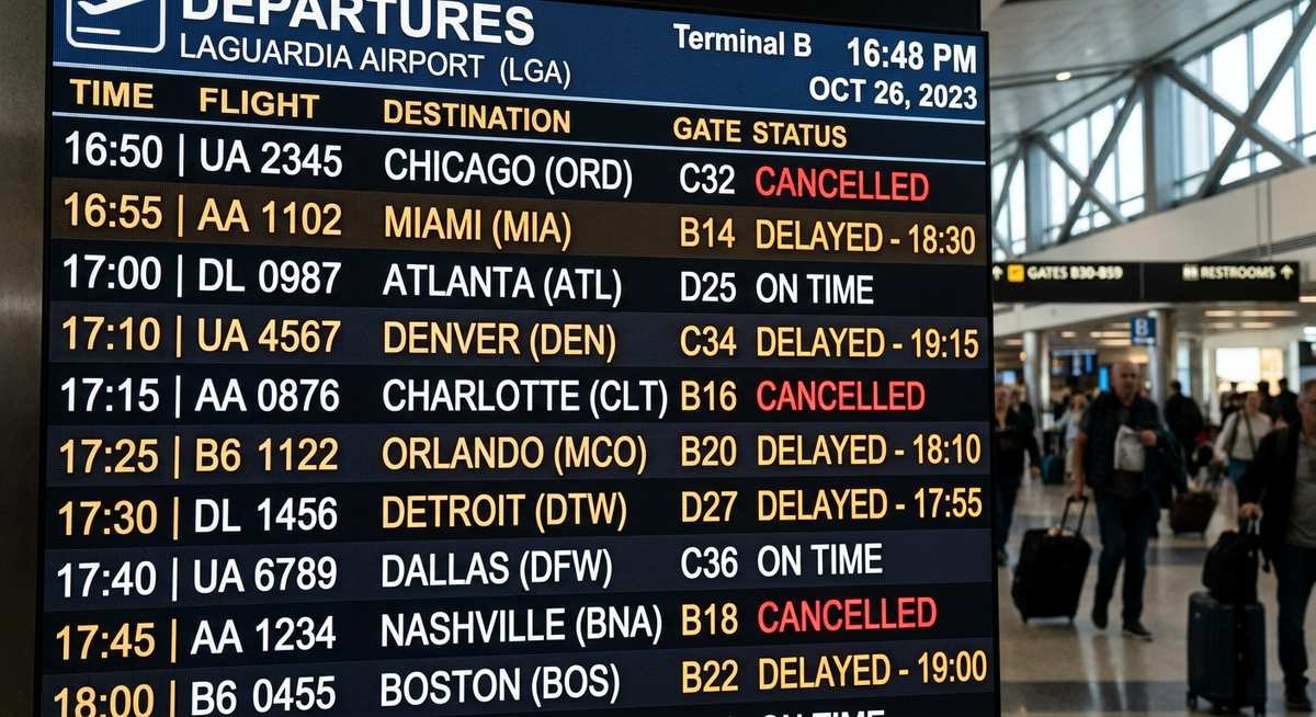 how to check laguardia airport status in real time