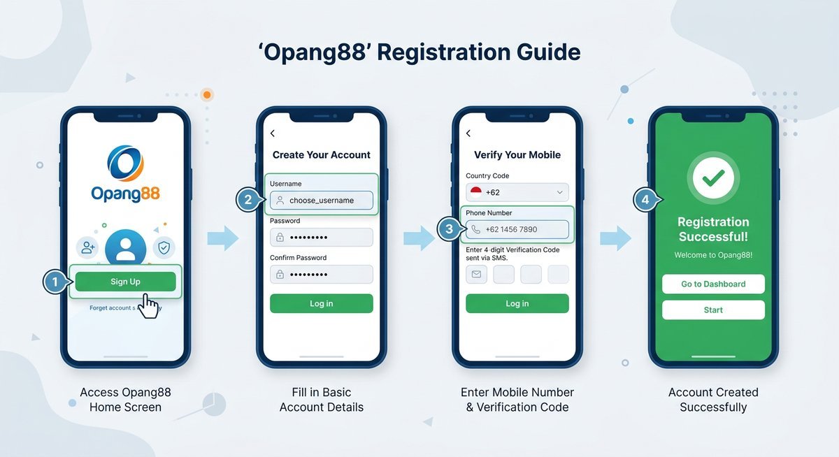 how to register and get started on opang88
