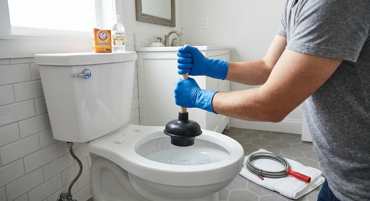 how to unclog a commode — step-by-step methods for clearing toilet clogs at home