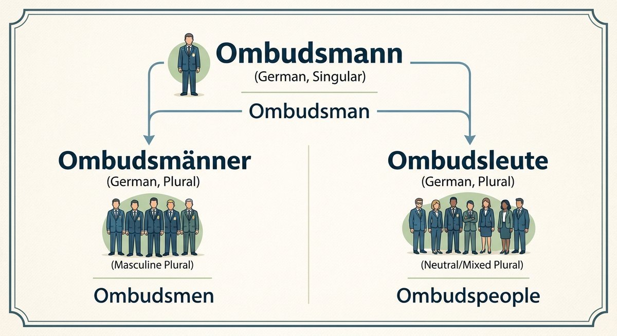plural forms and full declension of ombudsmann
