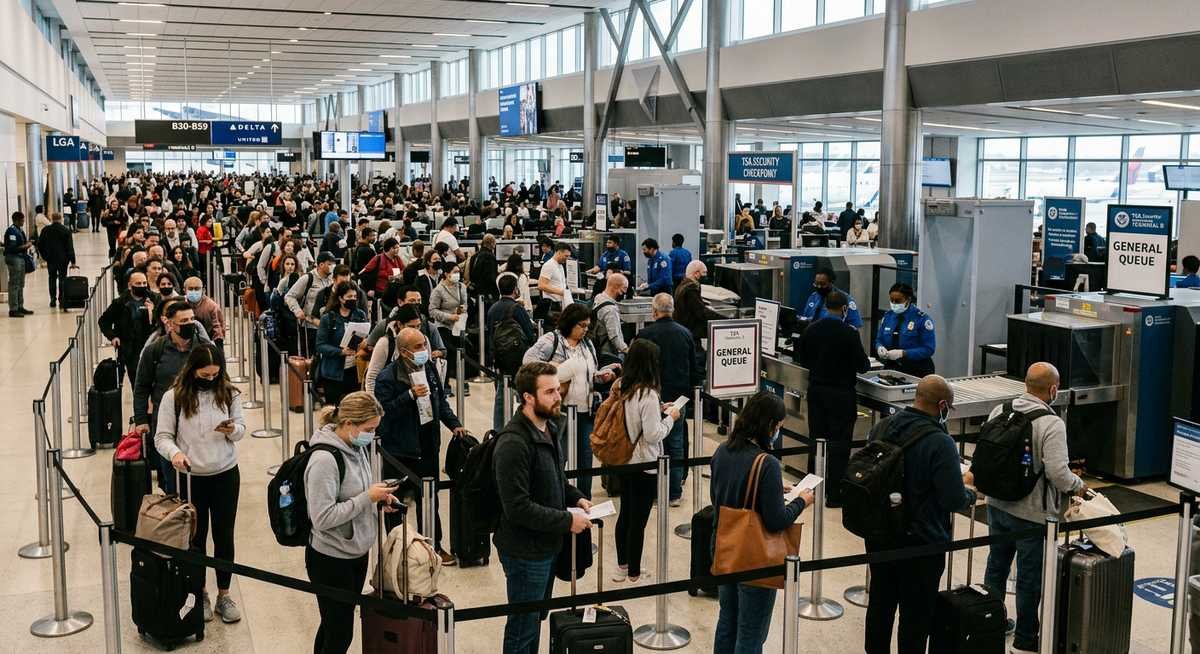 tsa shutdown impact at lga