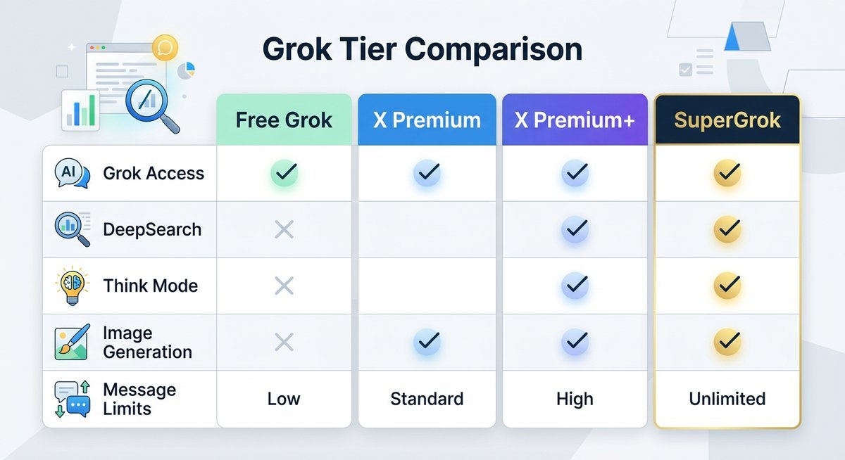 what supergrok actually offers