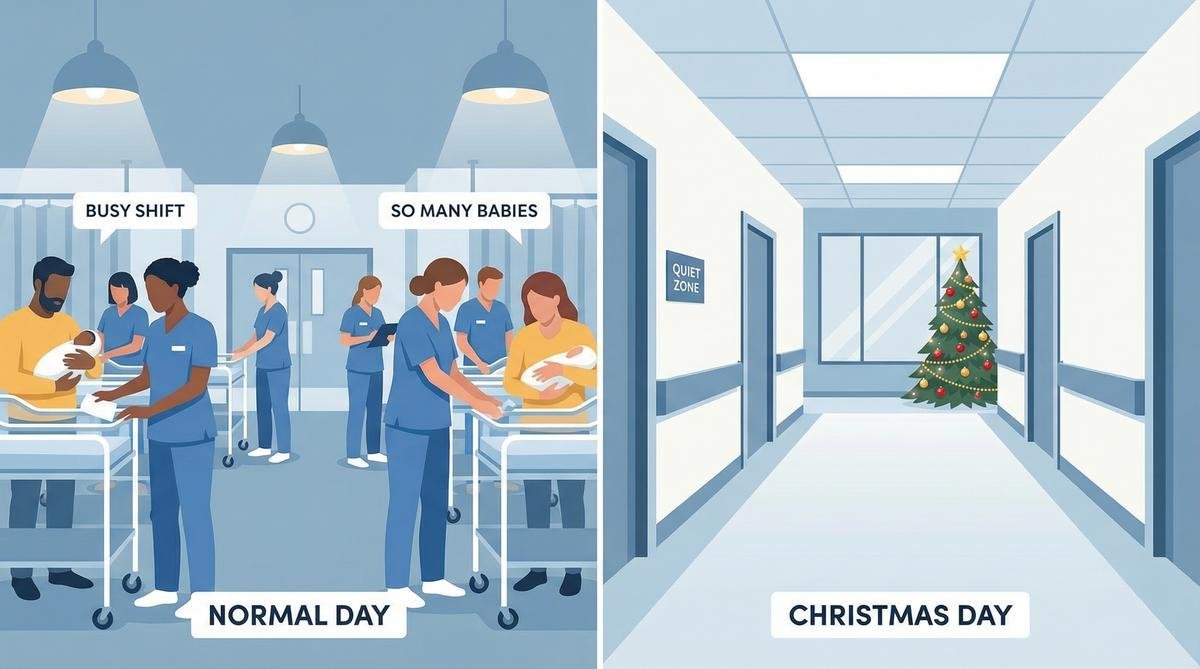 why are holiday birthdays so uncommon