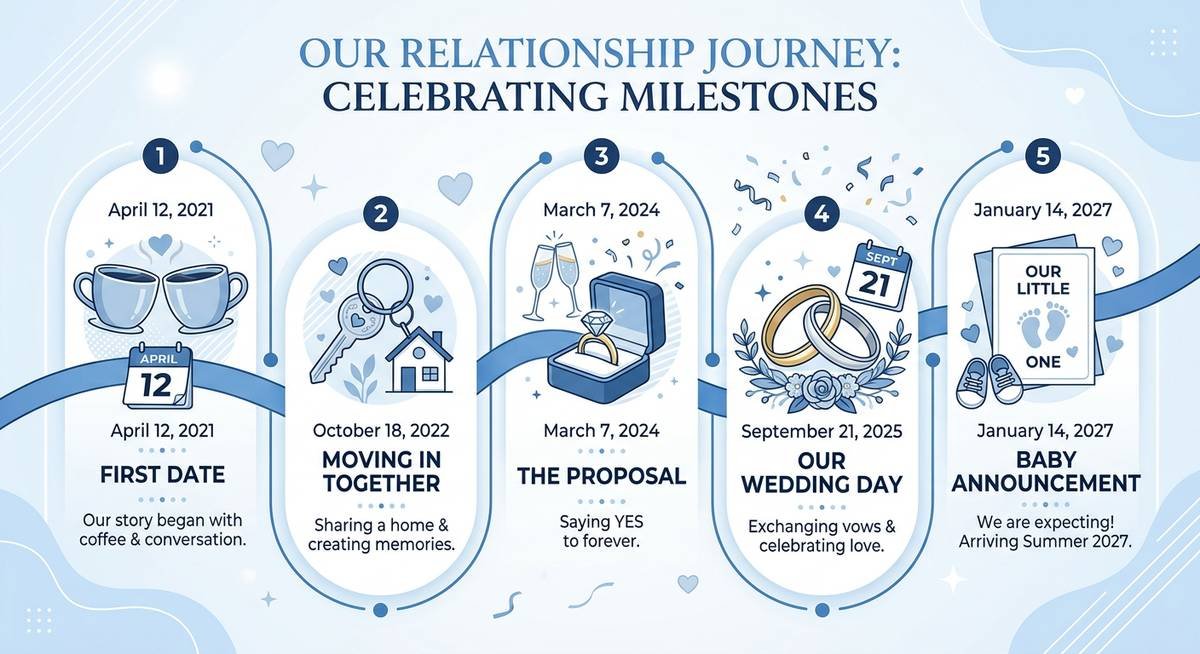 from dating to parenthood the full timeline