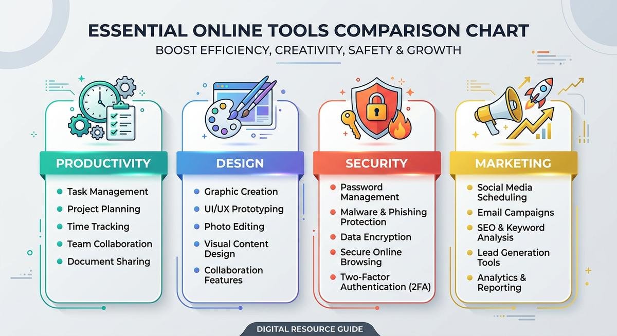 the 7 tool categories featured on zardgadjets